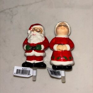 New Nora Fleming Christmas A221 Santa RETIRED A240 Mrs Claus Mini gift  bundle